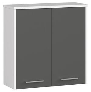 Dulap de baie suspendat Farid TYP5 (alb + grafit gri). Promo -15%. 1070856