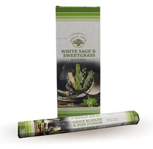 Betisoare de tamaie parfumate Green Tree - Salvie si Sweetgrass
