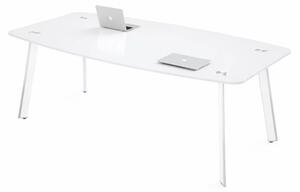 Masa conferinta Noble Line, din sticla securizata - dimensiuni 2400*1200*750 mm