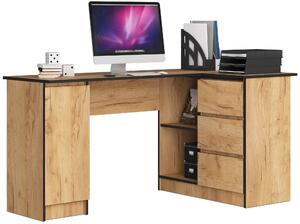 Masă PC de colț Bienvenida (stejar craft) (D). Promo -14%. 1117073