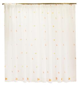 Perdea Velaria de bucatarie, alba cu fructe, 340x170 cm