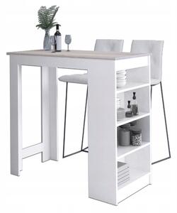 Masă bar Starlink (alb + stejar sonoma). Promo -18%. 1117103