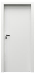 Porta Doors Foaie de ușă vopsita, cu vopsea standard, alba, porta vector b, model plină, norma poloneza (h0 - 2060 mm)
