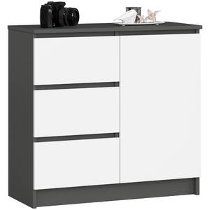 Comodă Komeito (grafit + alb). Promo -19%. 1117224