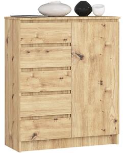Comodă Kirmair (stejar craft). Promo -14%. 1117242