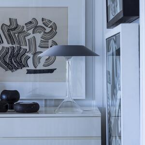 Foscarini Lampa de masă LED Chapeaux M, gri, reglabil, Gri, Camera de zi / sufragerie, Metal, Modern