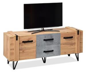 Masă TV Suspendera SH07 (stejar + negru). Promo -17%. 1137292