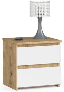 Noptieră Operativos (stejar artisan + alb). Promo -20%. 1117454