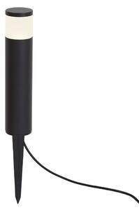 Lampa moderna de exterior tip bolard 12V neagra, cu LED inclus, IP65 - Voltaire Palo