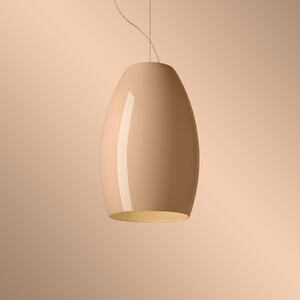 Foscarini lampă suspendată LED Buds 1, cipria DALI suspensie 10 m, reglabil, Bej, Camera de zi / sufragerie, Sticlă, Design