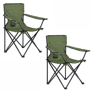 Z0ND0 Set 2 buc scaune camping Advirtieron (verde). 1117500