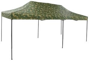 Pavilion de grădină 3x6m – din oțel, Fără pereţi laterali, Camuflaj