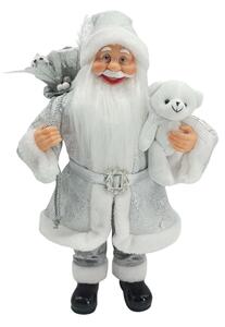 Decorațiune Santa Claus Argintie 60cm