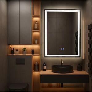 Oglindă de baie cu iluminare LED și funcție anti-ceață Kristalo 60x80 cm