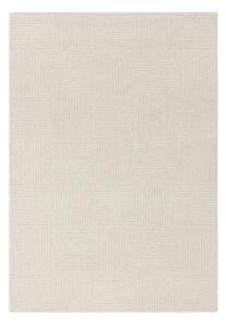 Covor fildeș țesut manual din lână 120x170 cm Zennith Grid – Asiatic Carpets