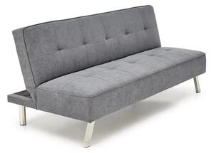 Canapea extensibila CARLITO, gri, stofa clasica/metal, 173x83/97x80 cm