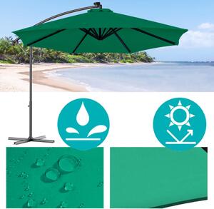 Umbrela de soare suspendata 2,7 m-verde