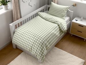 Lenjerie de pat din crep pentru patut Renforce GRENTIS verde Dimensiune lenjerie de pat: 45 x 65 cm | 90 x 140 cm