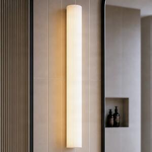 Lucande Lampa LED de perete pentru baie Victoire, 70 cm, alb/crom, CCT, Alb, Baie, Sticlă, Modern
