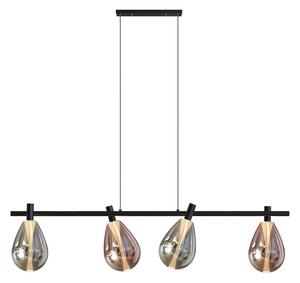 Lustră pe cablu DENSO 4xG9/5W/230V, crom negru/cupru