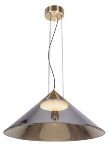 Pendul pe cablu PRESTO 1xGX53/10W/230V, diametru 50 cm, auriu/gri fumuriu