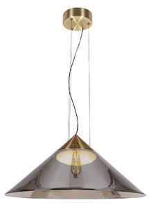 Pendul pe cablu PRESTO 1xGX53/10W/230V, diametru 50 cm, auriu/gri fumuriu