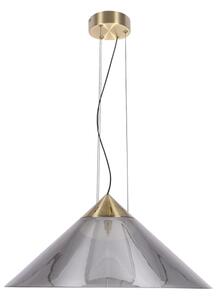 Pendul pe cablu PRESTO 1xGX53/10W/230V, diametru 50 cm, auriu/gri fumuriu