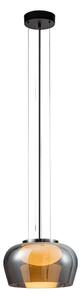 Lustră suspendată pe cablu INSIEME 1xGX53/10W/230V, diametru 35 cm, negru fumuriu