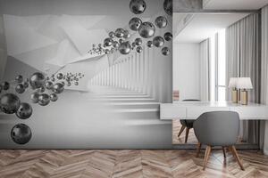 Tapet în gri, Fototapet 3D, u63734 : Uwalls.ro
