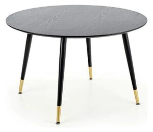 Masa EMBOS, negru/auriu, 120x75 cm