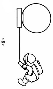 Brilagi - Aplica de perete pentru copii ASTRO 1xE14/15W/230V, albă
