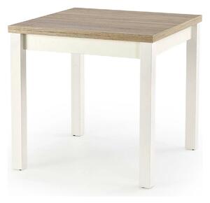 Masa extensibila GRACJAN, stejar sonoma/alb, PAL, 80/160x80x76 cm