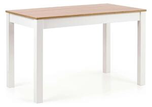 Masa KSAWERY, stejar/alb, PAL, 120x68x76 cm