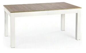 Masa extensibila SEWERYN, stejar/alb, PAL, 160/300x90x76 cm