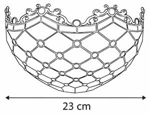 Brilagi - Aplică de perete Tiffany din vitraliu IVORIU 1xE14/40W/230V