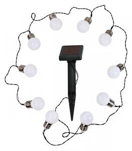 Șir decorativ solar LED 3,8 m, 1,2V 300 mAh, IP44