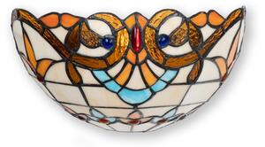 Brilagi - Aplică de perete Tiffany din vitralii MIRABELLA, 1x E14, 40W, 230V