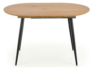 Masa extensibila COLORADO, stejar auriu/negru, 120/160x80x74 cm