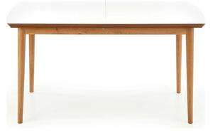 Masa extensibila BARRET, alb/stejar, 90/190x80x75 cm