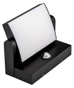 LED Aplica exterior cu senzor LED/17W/230V 4000K IP65 negru