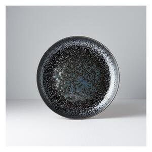 Farfurie din ceramică cu margine înaltă MIJ Pearl, ø 22 cm, negru - gri