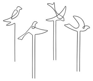 Suport pentru plante 4 buc. din metal Bird – Esschert Design