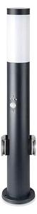 Lampă de exterior cu senzor + 2 prize 1xE27/60W/230V IP44 60cm neagră