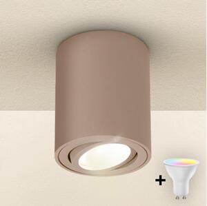 Brilagi - Spot LED RGBW MIA, reglabil, 1xGU10/4,8W/230V, 100x80 mm, bej