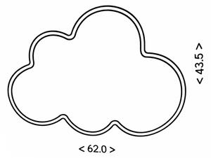 Brilagi - Plafonieră LED pentru copii CLOUD LED/54W/230V albă