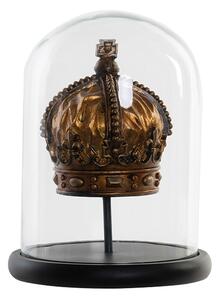 Coroana decorativa in cupola de sticla Vintage Crown 23x29 cm