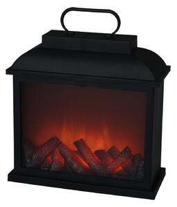 Felinar tip semineu cu LED Fireplace 30x13x30 cm