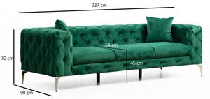 Canapea cu 3 Locuri Como, Verde
