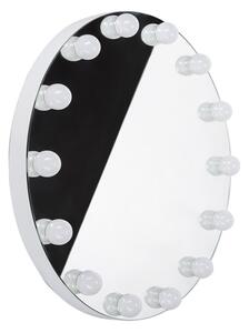 Oglinda circulara LED, diametru 70 cm, potentiometru lumina, 15 spoturi lumina rece, calda, neutra