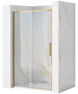 Rea Rapid Slide, usa de dus 140x195 cm, sticla transparenta 6 mm, profil auriu mat, REA-K8591